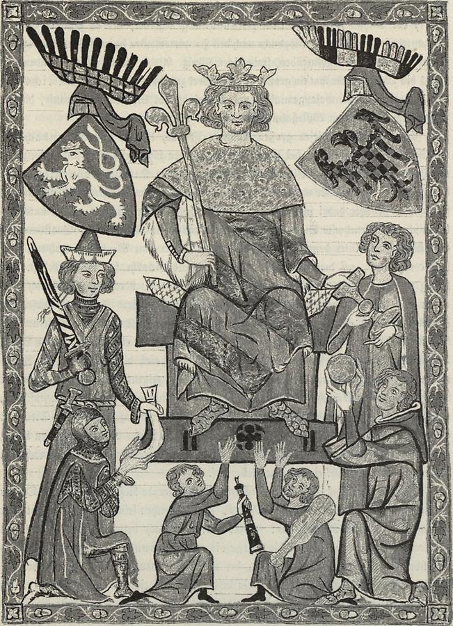 Illustration König Wenzel II.