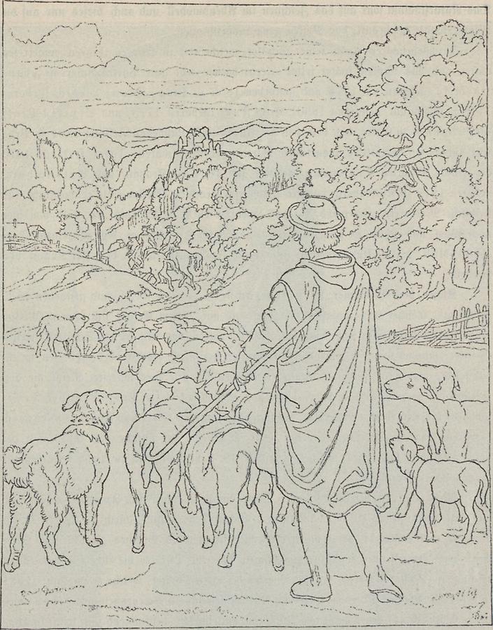 Illustration Legende des heiligen Wendelin (2)