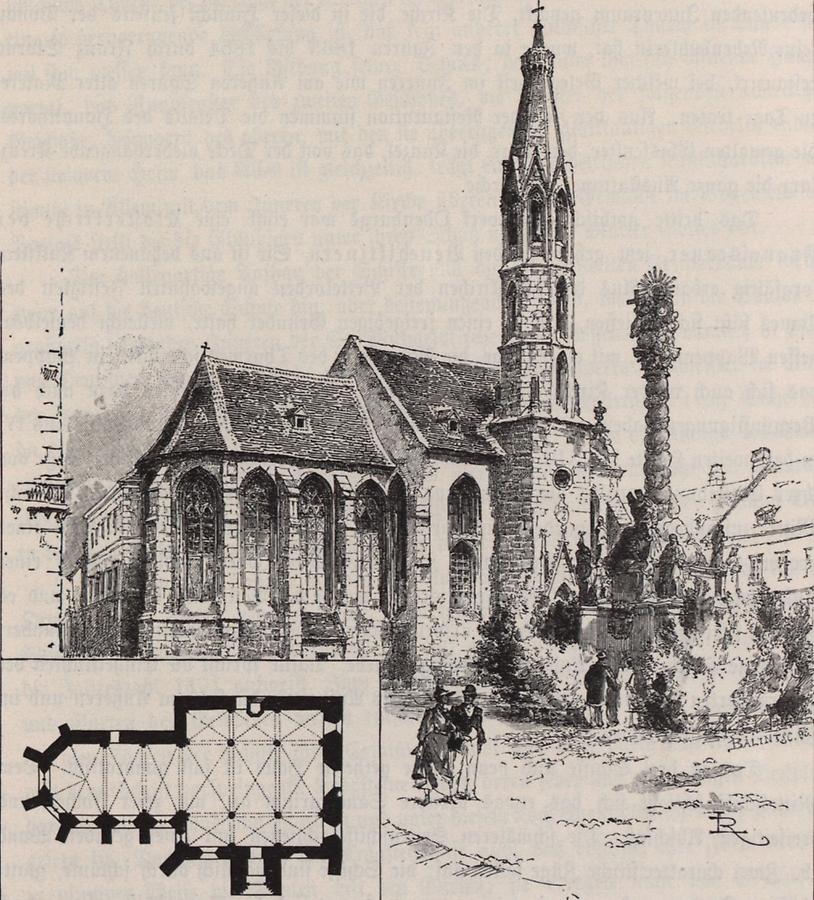 Illustration Benediktinerkirche in Ödenburg