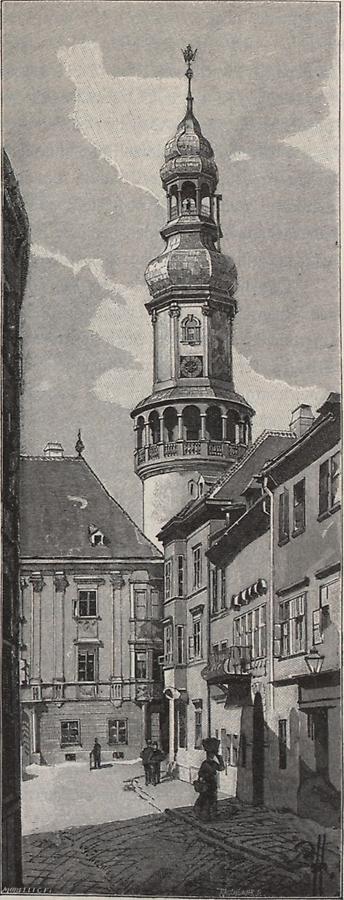 Illustration Stadtturm zu Ödenburg