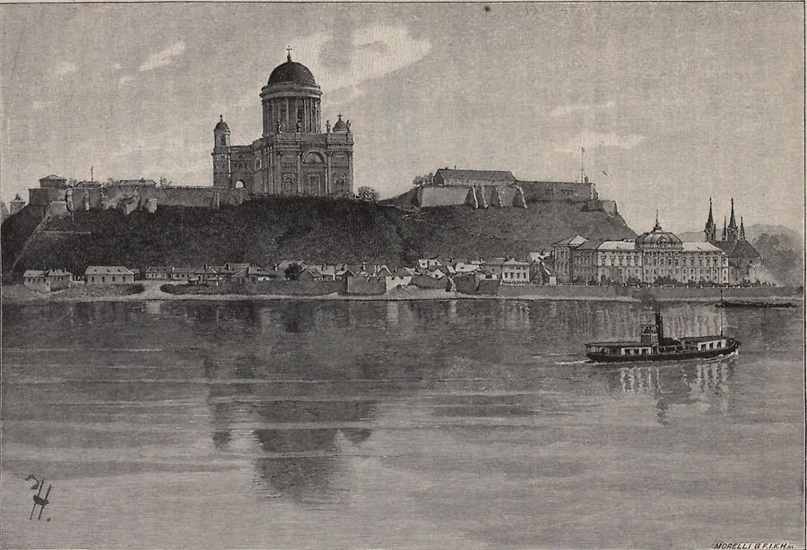 Illustration Gran von der Donauseite