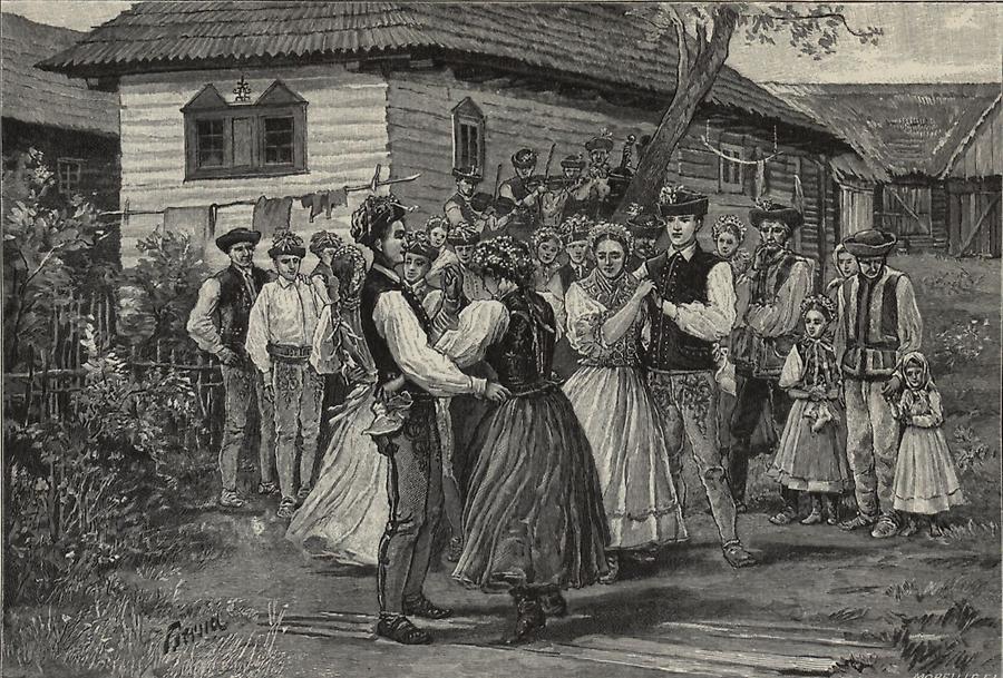 Illustration Hochzeit zu Paraßt-Dubova