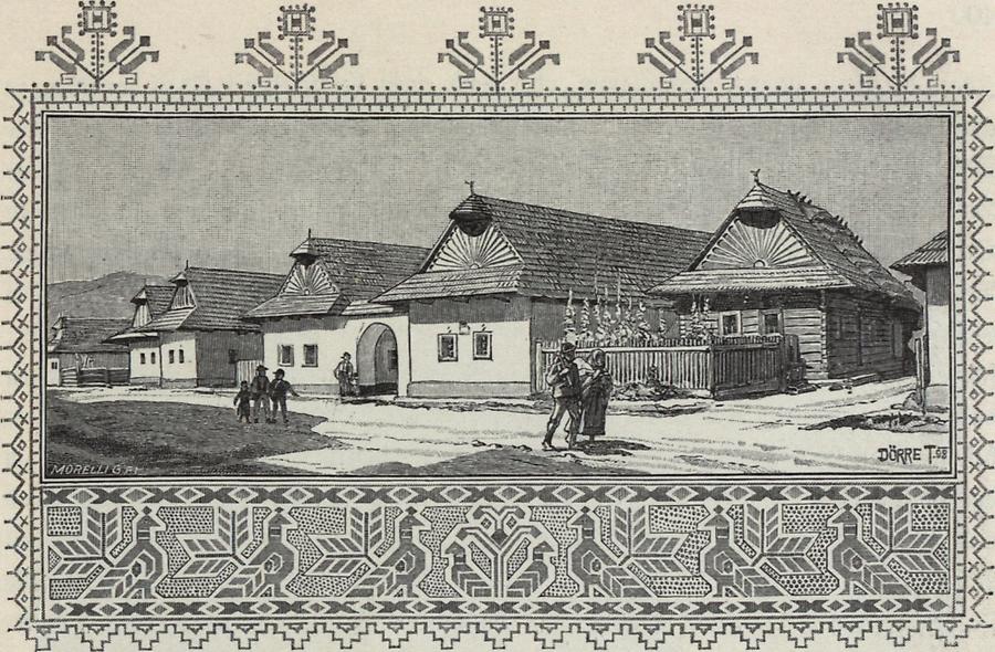 Illustration Slovakische Häuser