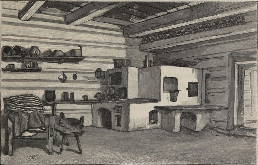 Illustration Bauernhütte in Radziszow