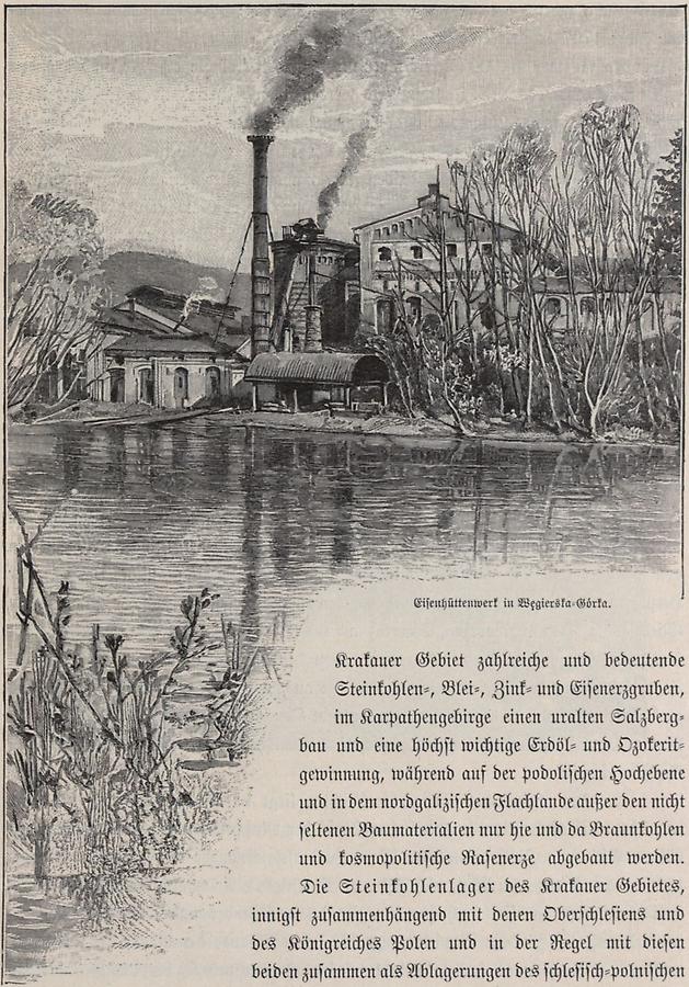 Illustration Eisenhüttenwerk in Wegierska-Gorka