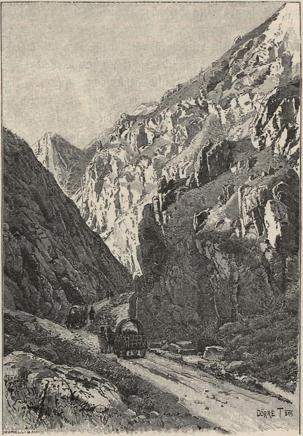 Illustration Pass zwischen Runk und Lunka-Larga