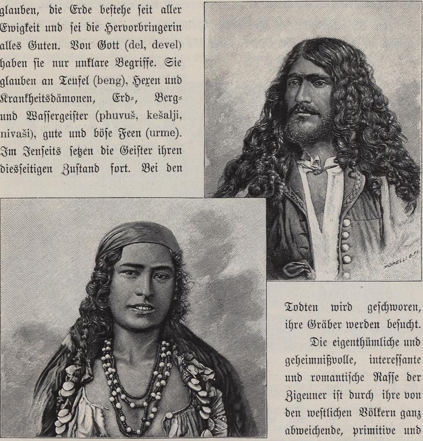 Illustration Zeltzigeuner Zigeunerin