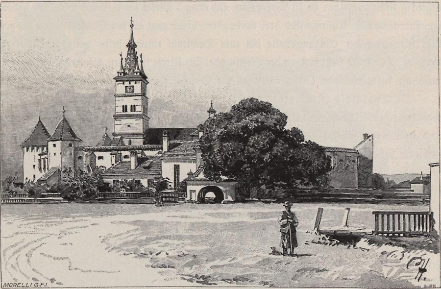 Illustration Kirchenkastell Honigberg