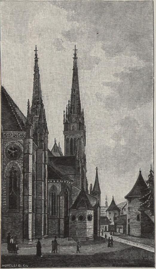 Illustration Domes St. Stefan Rückansicht