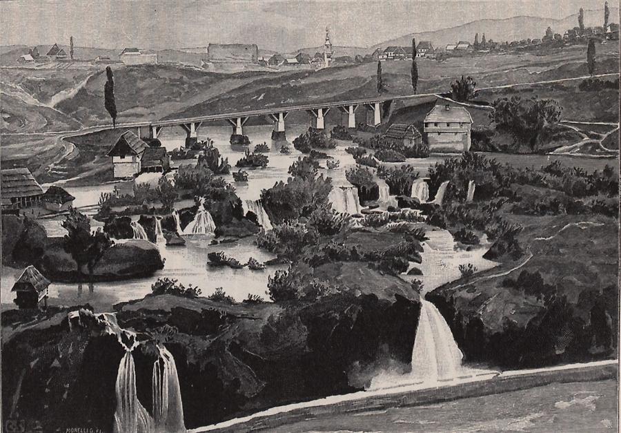 Illustration Wasserfälle der Slunjcica