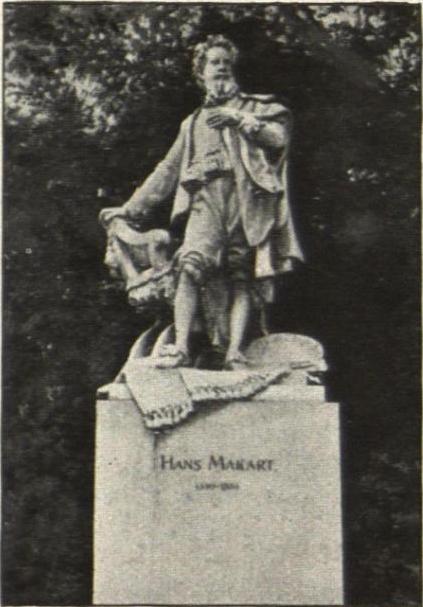 Illustration Makartdenkmal in Wien von Tilgner