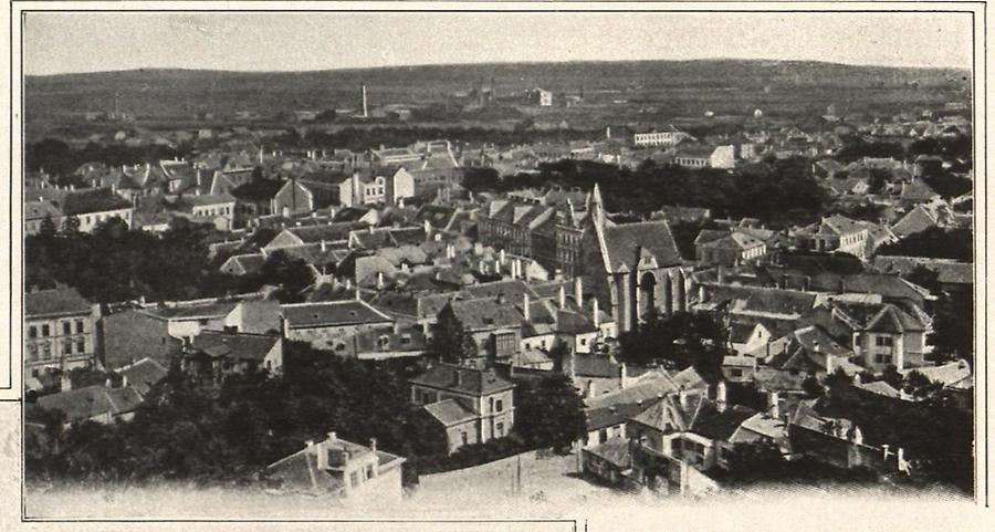Illustration Panorama der Stadt Mödling