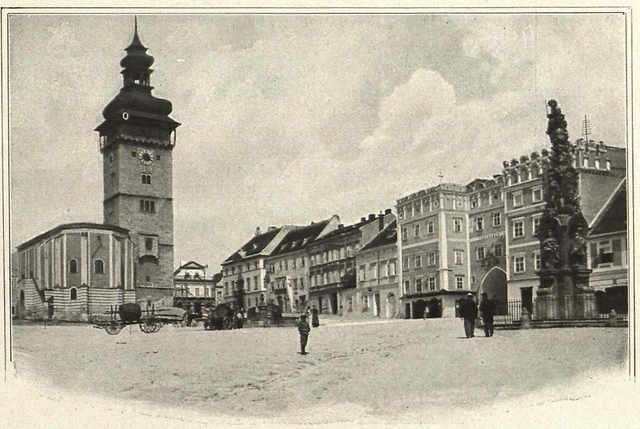 Illustration Marktplatz in Retz