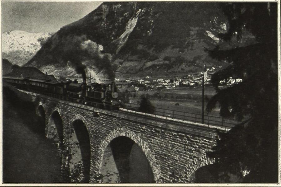 Illustration Tauernbahn Weitmoserschloß - Viadukt