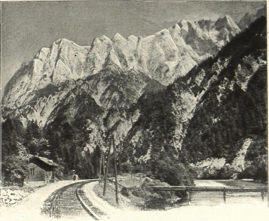 Illustration Gesäuse: Der Hochtorgrat beim Eingang ins Johnsbachtal