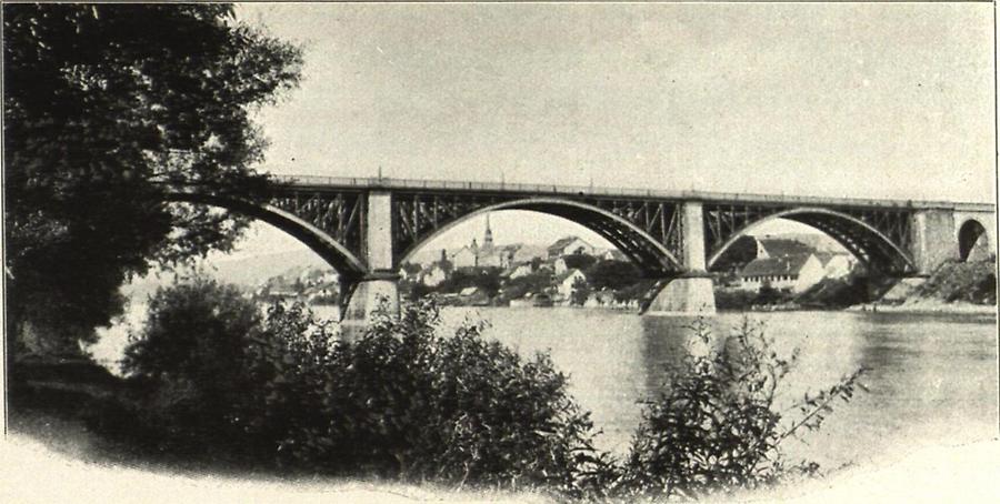 Illustration Eisenbahnbrücke über die Drau bei Marburg
