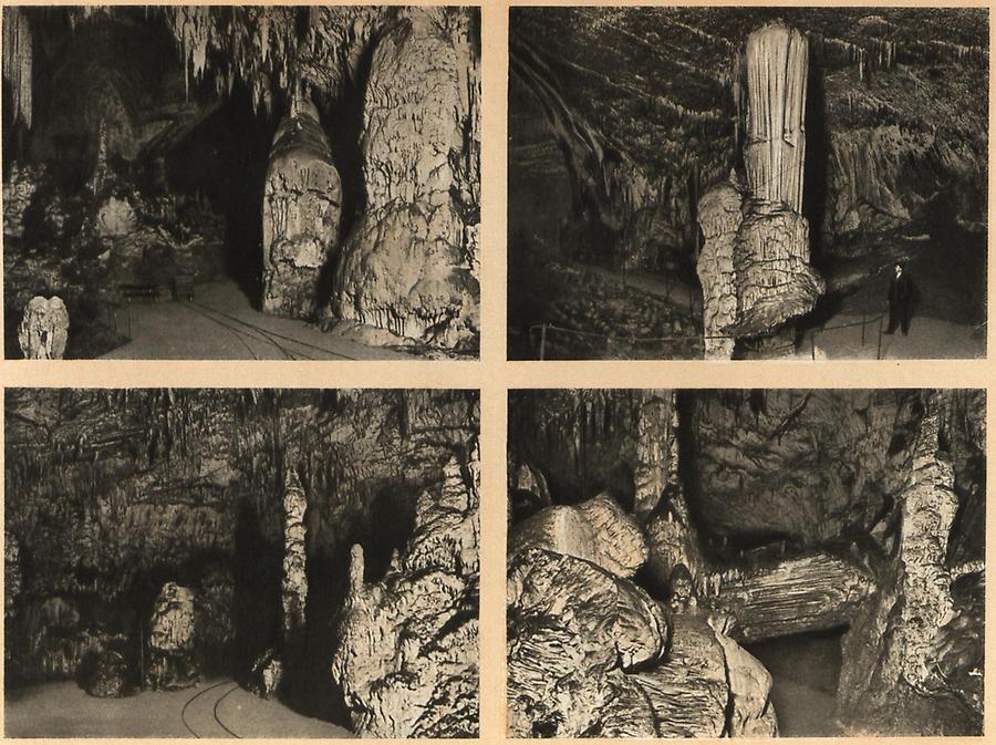 Illustration Ansichten aus der Adelsberger Grotte