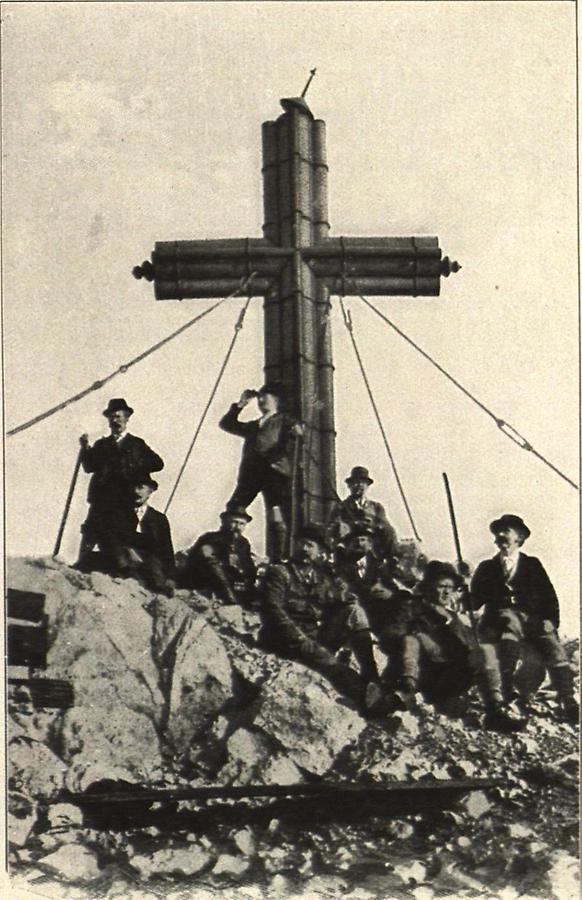 Illustration Kreuz auf dem Hohen Priel 2514 Meter