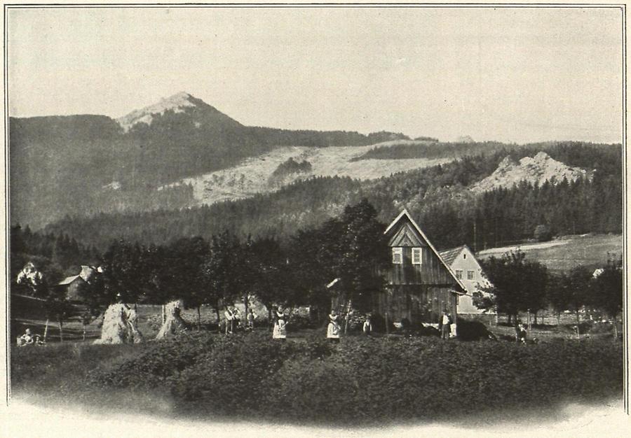 Illustration Der Jeschken im Lausitzergebirge