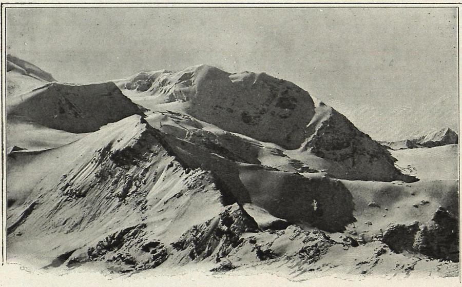 Illustration Monte Zebru vom Piz Umbrail