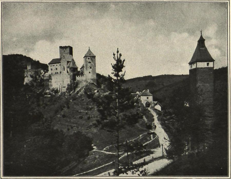 Illustration Burg Hardegg bei Zwain