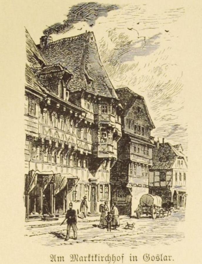 Illustration Am Marktkirchhof in Goslar