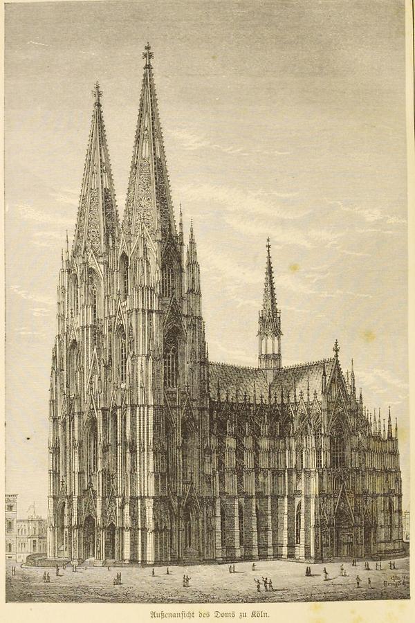Illustration Dom zu Köln - Außenansicht