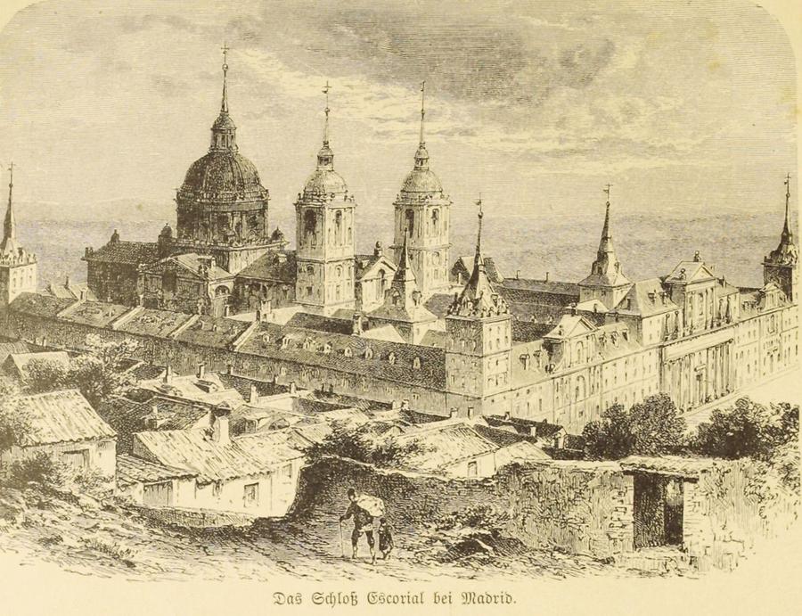 Illustration Das Schloss Escorial bei Madrid