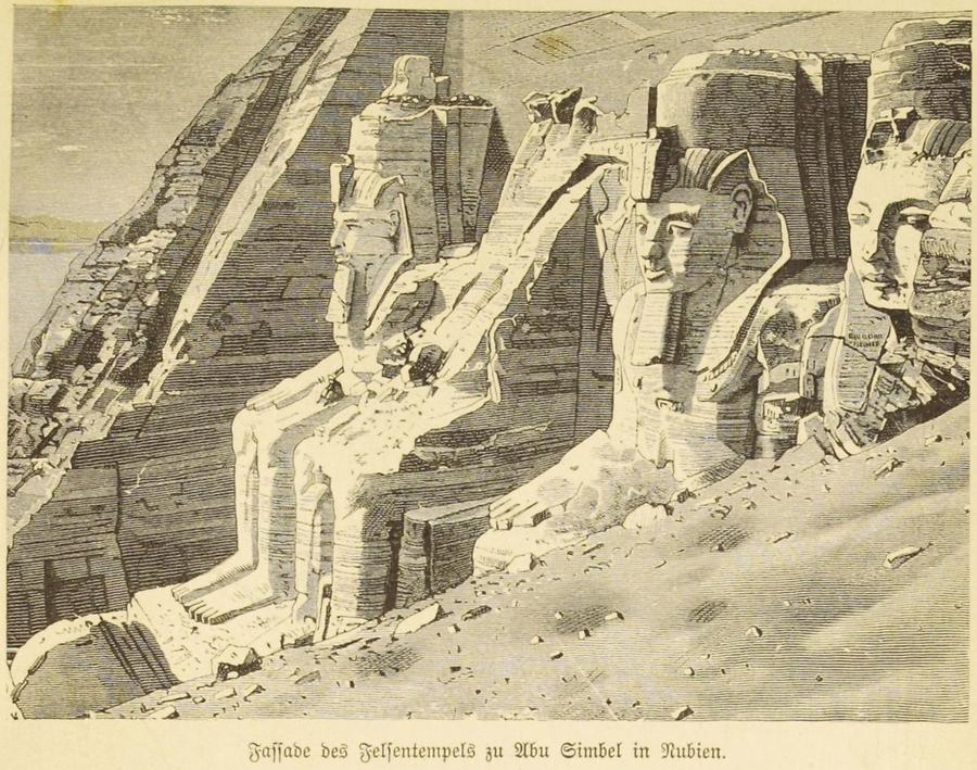 Illustration Felsentempel zu Abu Simbel