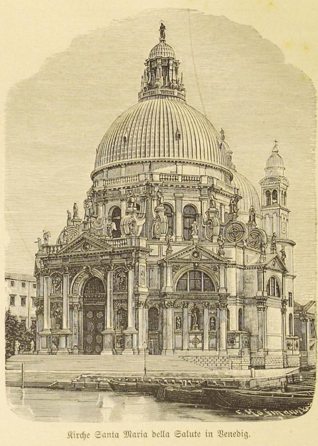Illustration Kirche Santa Maria della Salute in Venedig