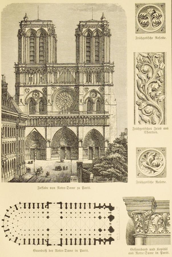 Illustration Notre Dame zu Paris