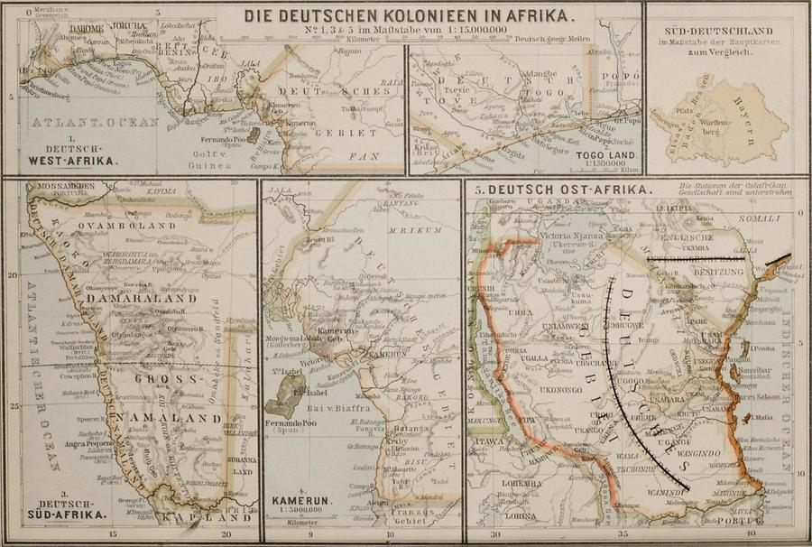 Illustration Deutsche Kolonien in Afrika