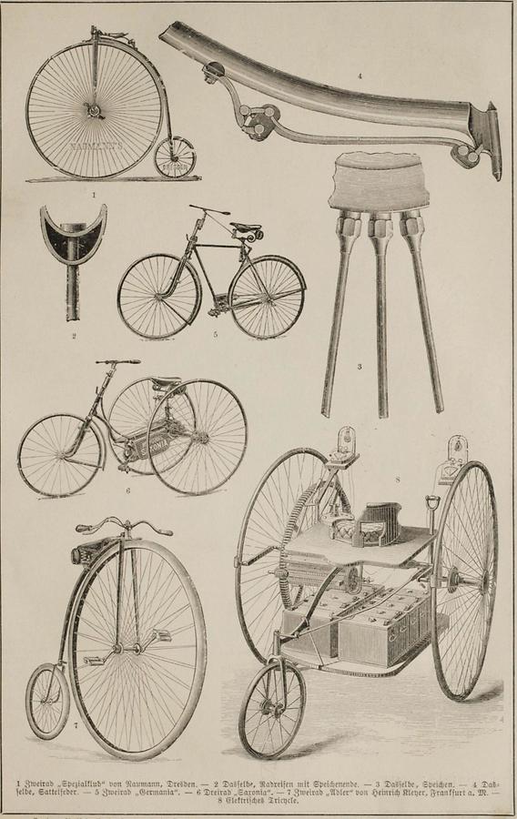 Illustration Velociped (Tafel I)