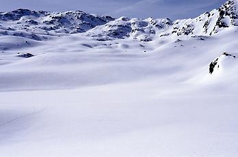 Bereich Langer See, hinten Kreuzjoch, Gerlos, 1992