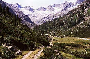 Rainbachtal mit Hintergrund, Salzburg, 1991