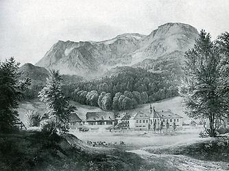 Werkbezeichnung nach Thomas Ender: Aquarell aus dem Jahre 1844; aus dem Heft 'Erzherzog Johann in der Steiermark' von Anton Schlossar (Graz, Moser, 1908)