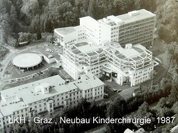 W. Kapfhammer, Neubau der Kinderchirurgie des LKH Graz - Umbau der Pädeatrie und Neubau der Kinderklinik, 1987