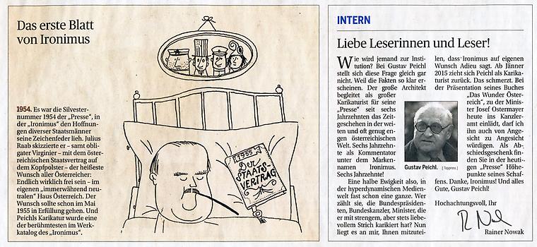 Karikaturen in der 'Presse'