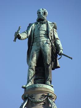 Statue auf dem Denkmal, Wiener Praterstern