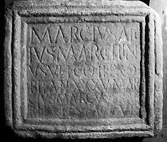 Grabinschrift des Marcius Attius Marcellinus