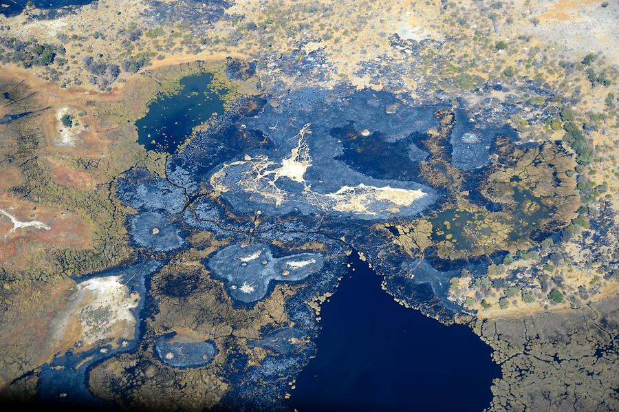 Flight over Okavango