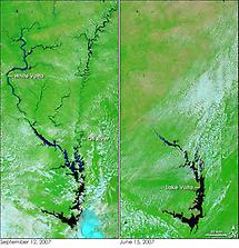 Flooding, before and after