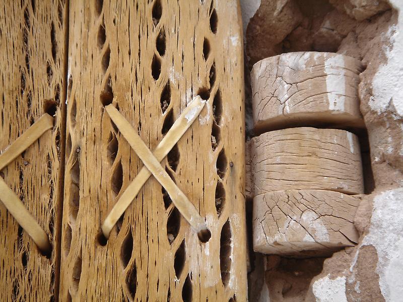 Door of the church spire