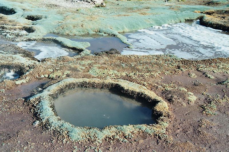 Colourful pools