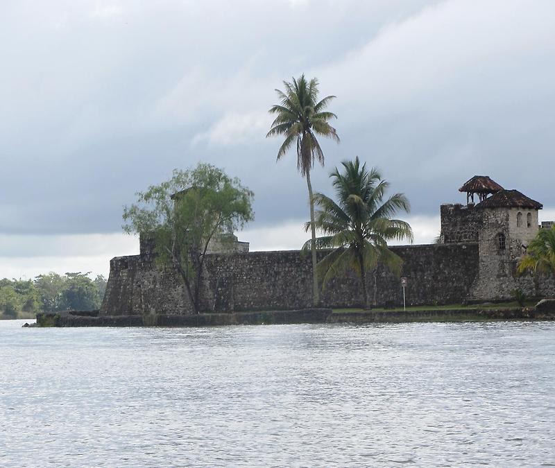 The Castillo seen from Lake Izabal