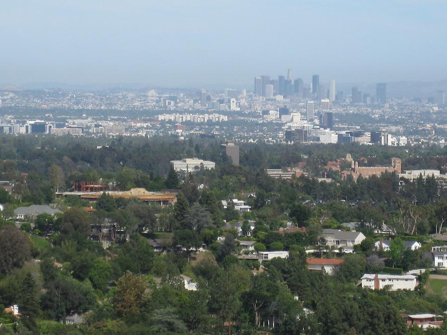 LA Getty Center Blick auf LA