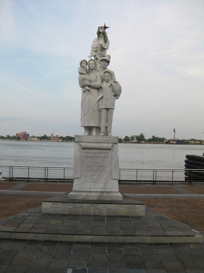 New Orleans Mississippi Waterfront Monument to the Immigrants