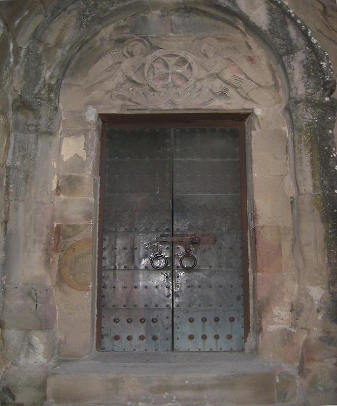 Metal doorway