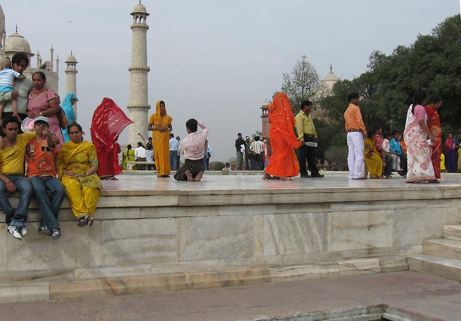 At Taj Mahal