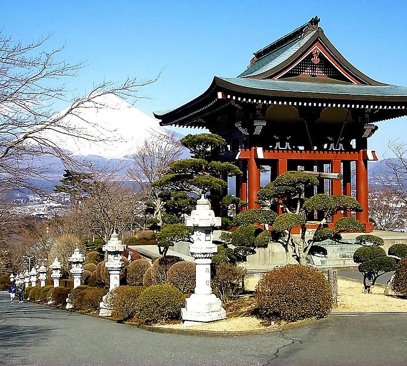 Temple Gable, Mt. Fuji